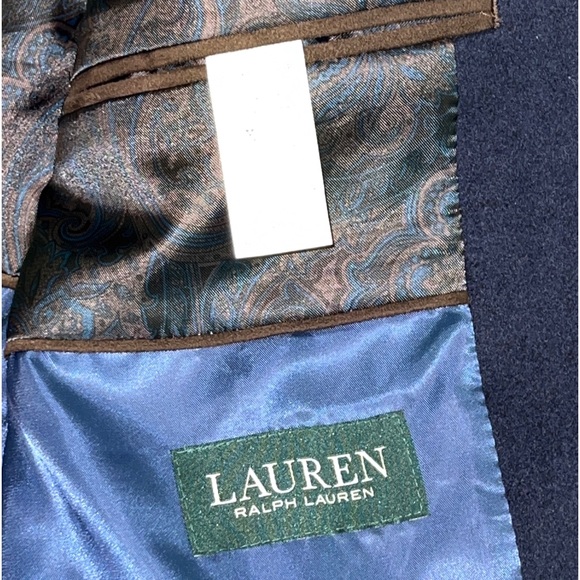 Lauren By Ralph Lauren Navy Blue Wool Blazer/ Sports Jacket 42 R - Picture 2 of 6